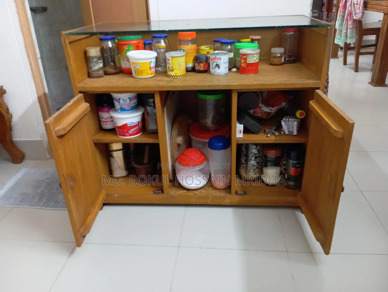 Kitchen box, all Gamari wood.