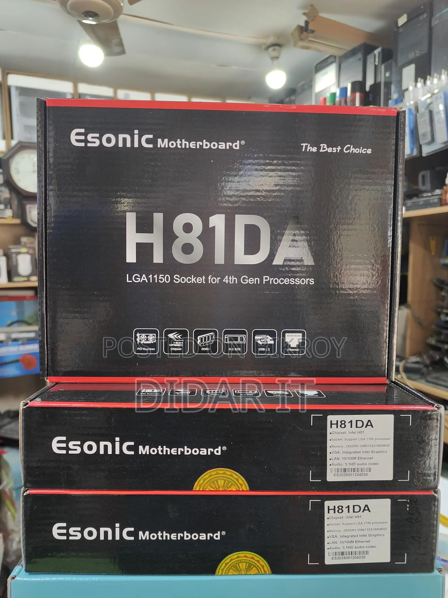 Esonic H81DA Motherboard With 01 Year Warranty