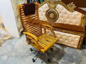 Wooden Swivel Chair
