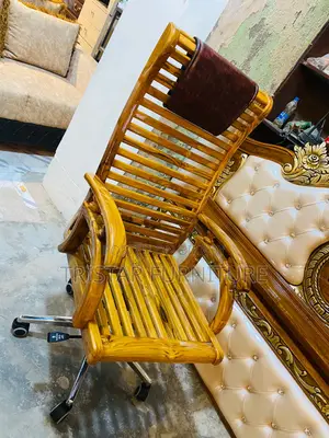 Wooden Swivel Chair