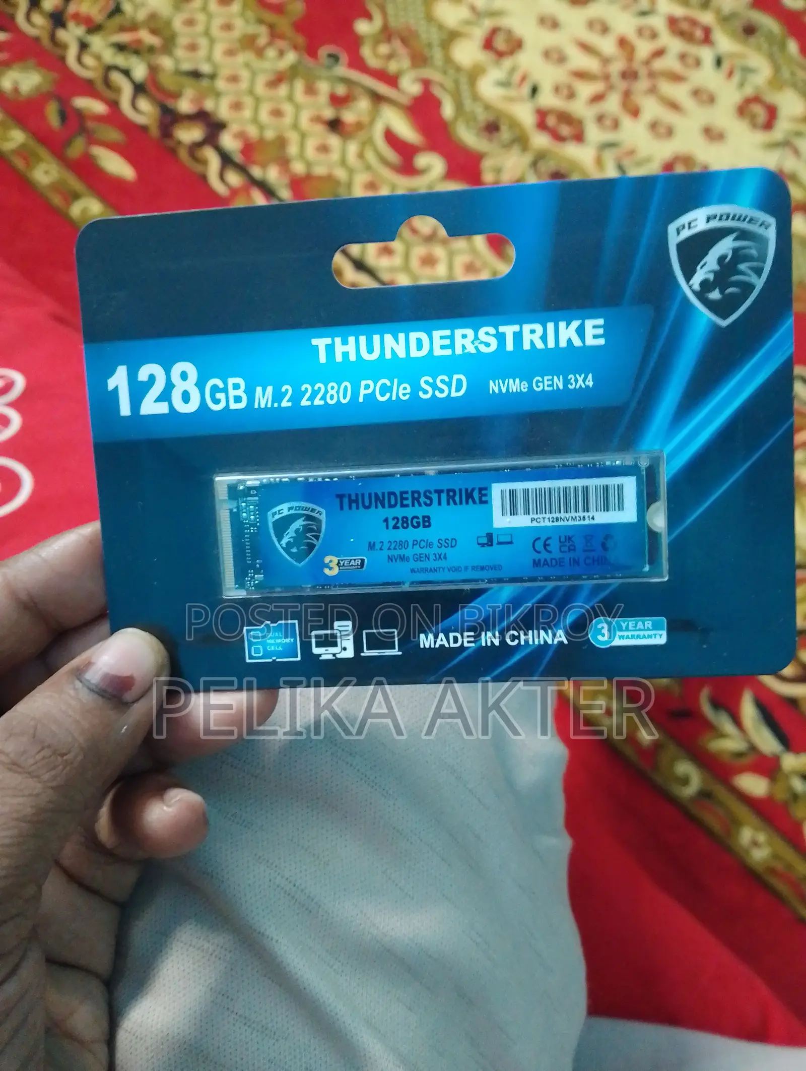 ThunderStrike M.2 2280 PCIe SSD 128 GB