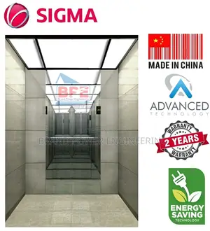 Sigma 6-Stop Elevator | 6-Person Capacity Premium SS Finish