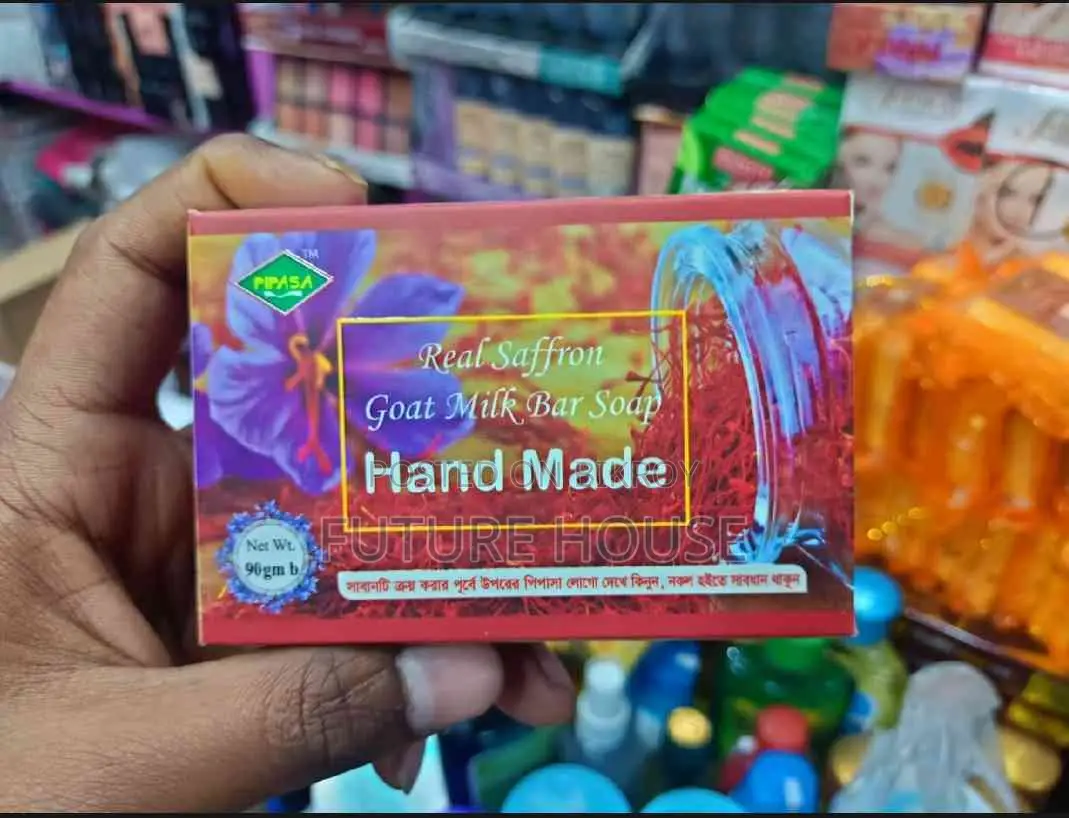 Saffron Handmade Goat Milk Cleanser 100gm