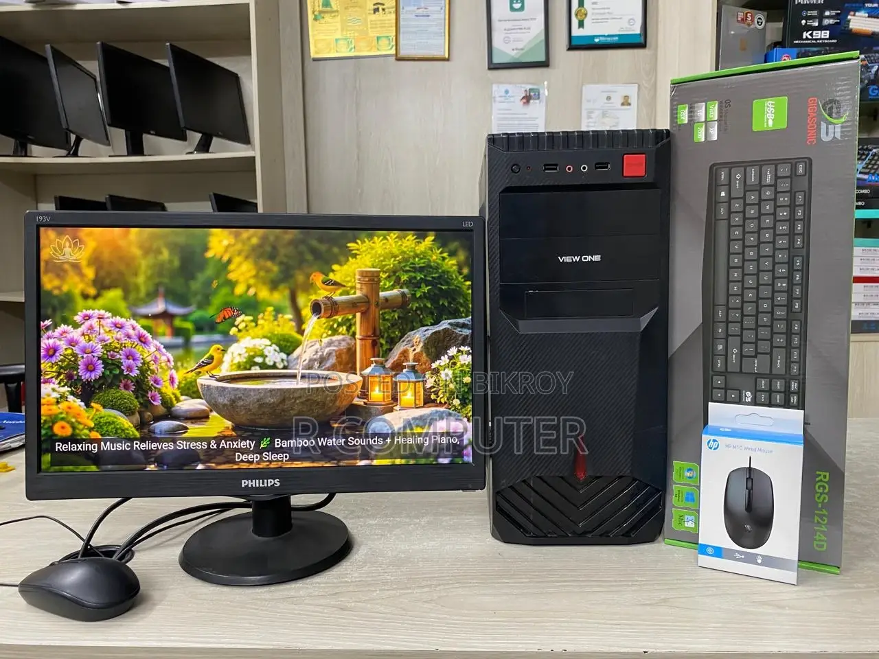 Computer Full Set_Intel Core i3 (3rd Gen)_Ram 4GB & SSD 120GB_19"LED Mon