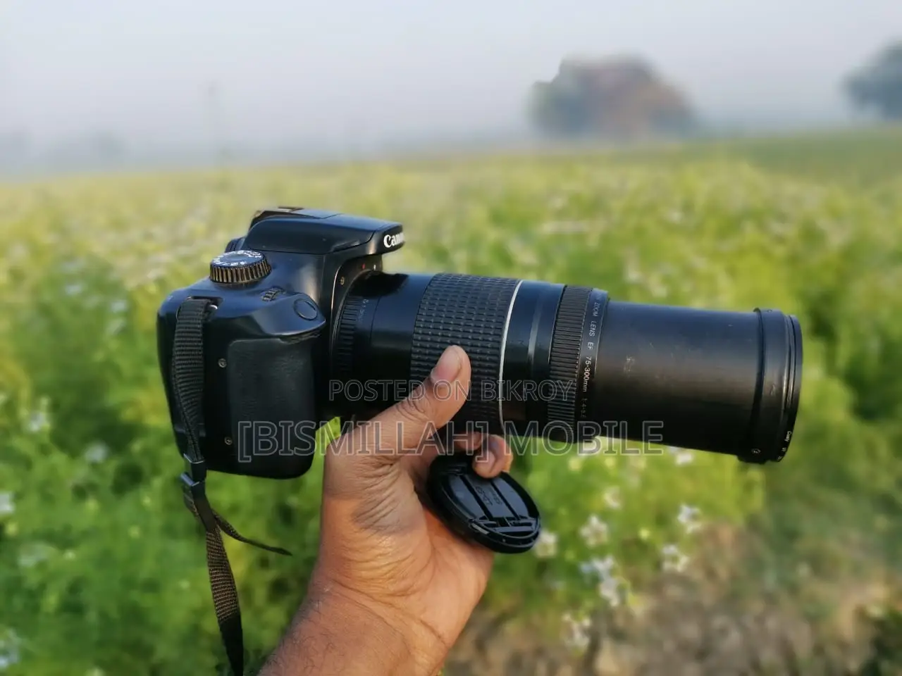 Canon 4000D 18mp WiFi Body + 75-300mm Zoom Lens