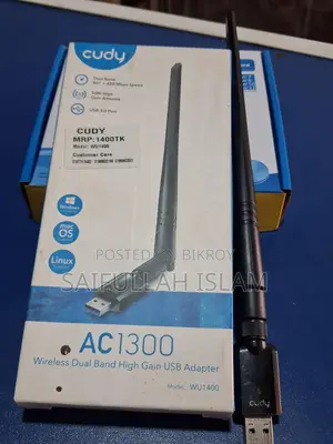 Cudy WU1400 AC1300 High Gain Dual Band USB WIFI Adapter