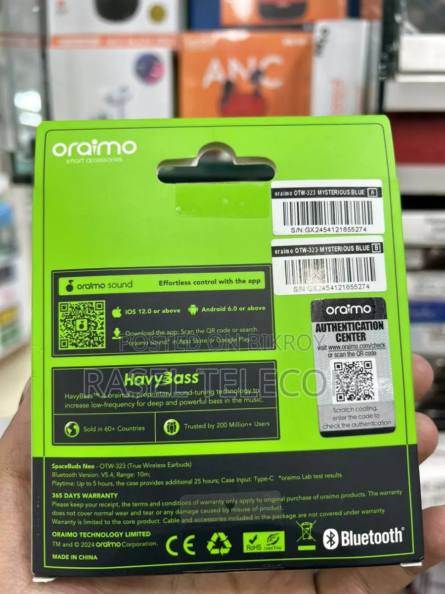 Oraimo SpaceBuds Neo | 30 Hours Playtime Original Brand New