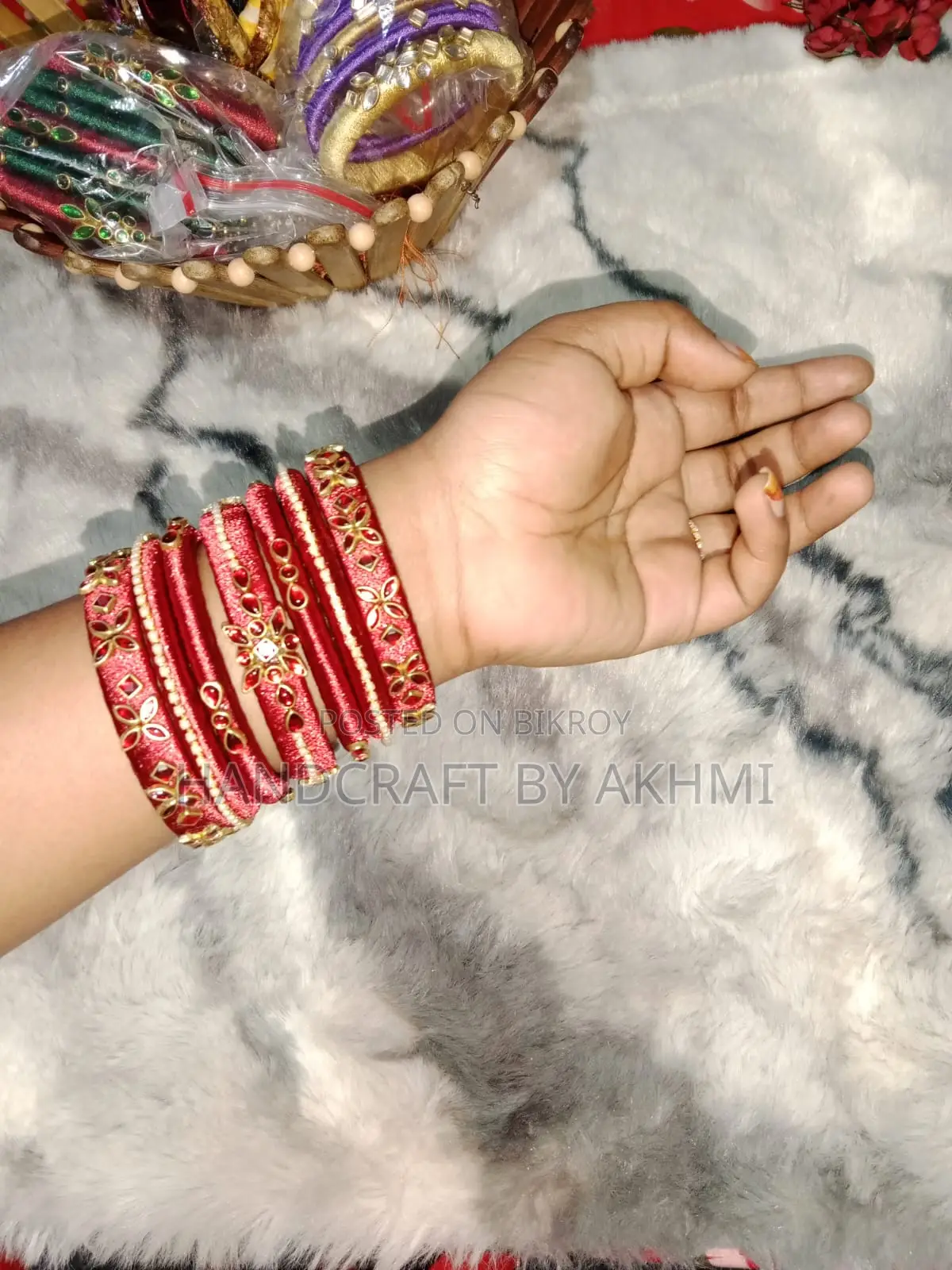 Kundan and Silk Thread Bangles