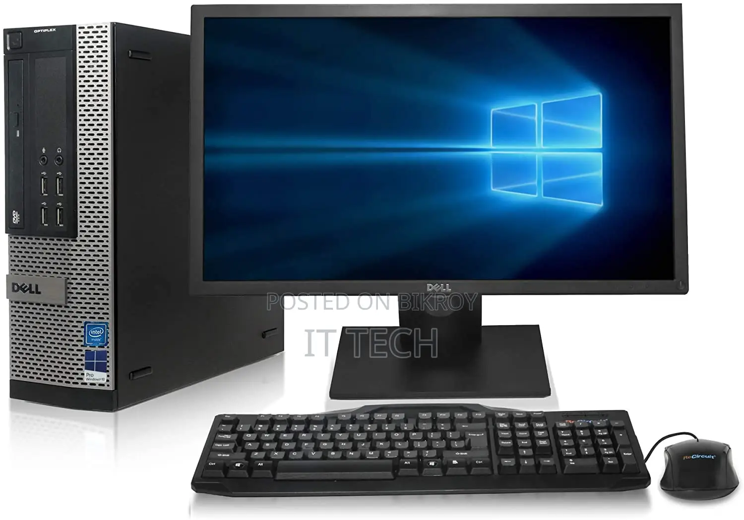 Gigabyte MB- 4th Gen Core i3_8GB RAM 1TB/128GB SSD With Dell 19" LED