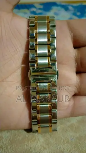 LIGE Original Chronograph ঘড়ি – গোল্ড & সিলভার