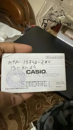 Original Casio watch with warranty card