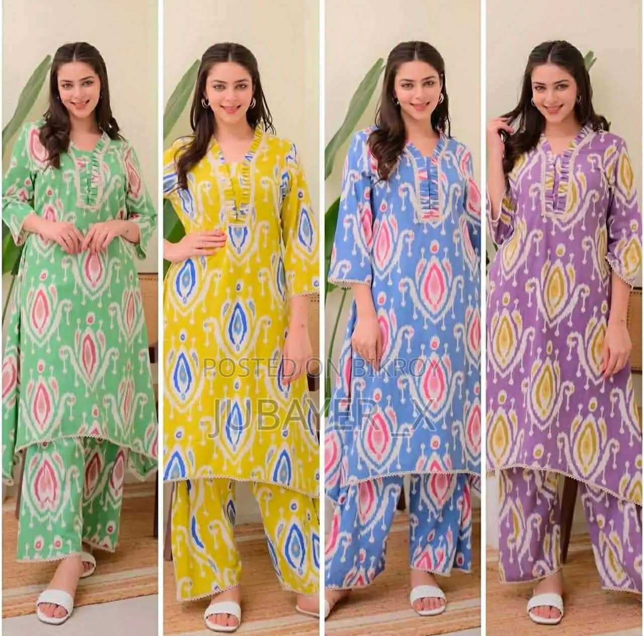 Two-Piece Kurti Collection. Work: Screen Print