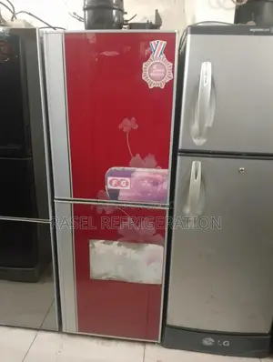 14 CFT Red Color Glazed Door Fridge for Sale