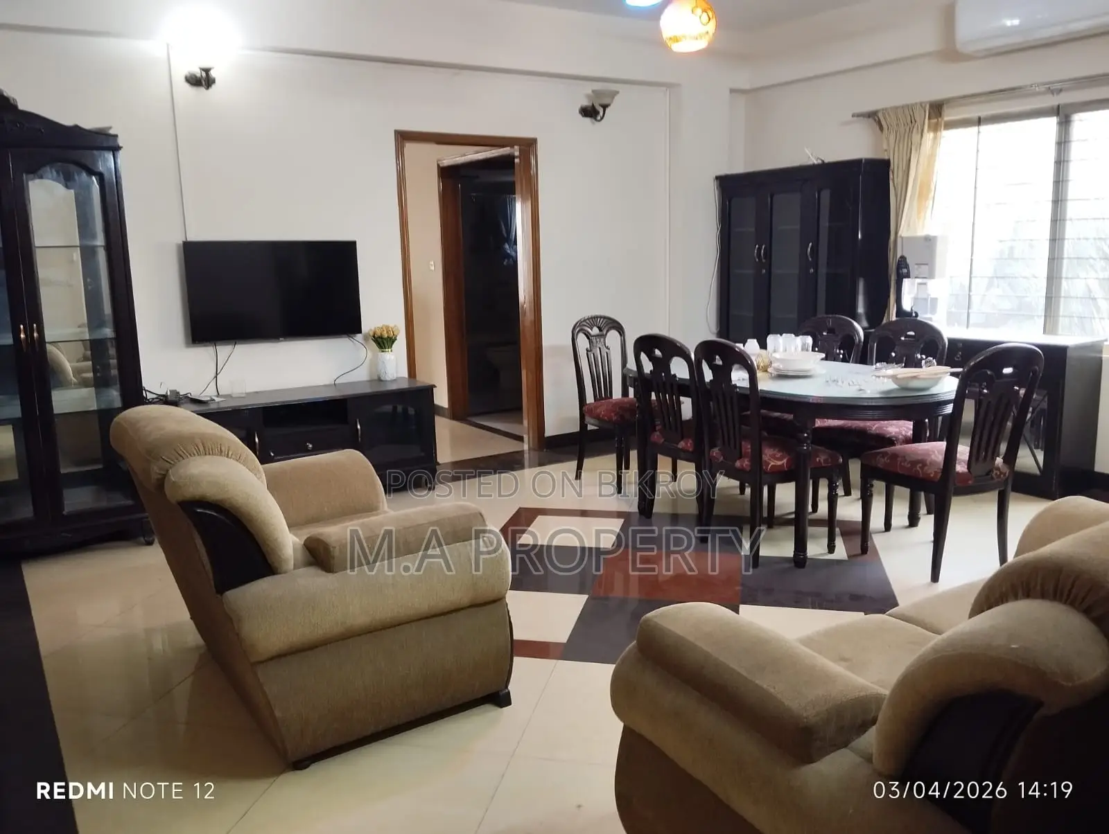 Rent Apartment 2200sft 3-Bedroom Gulshan-1