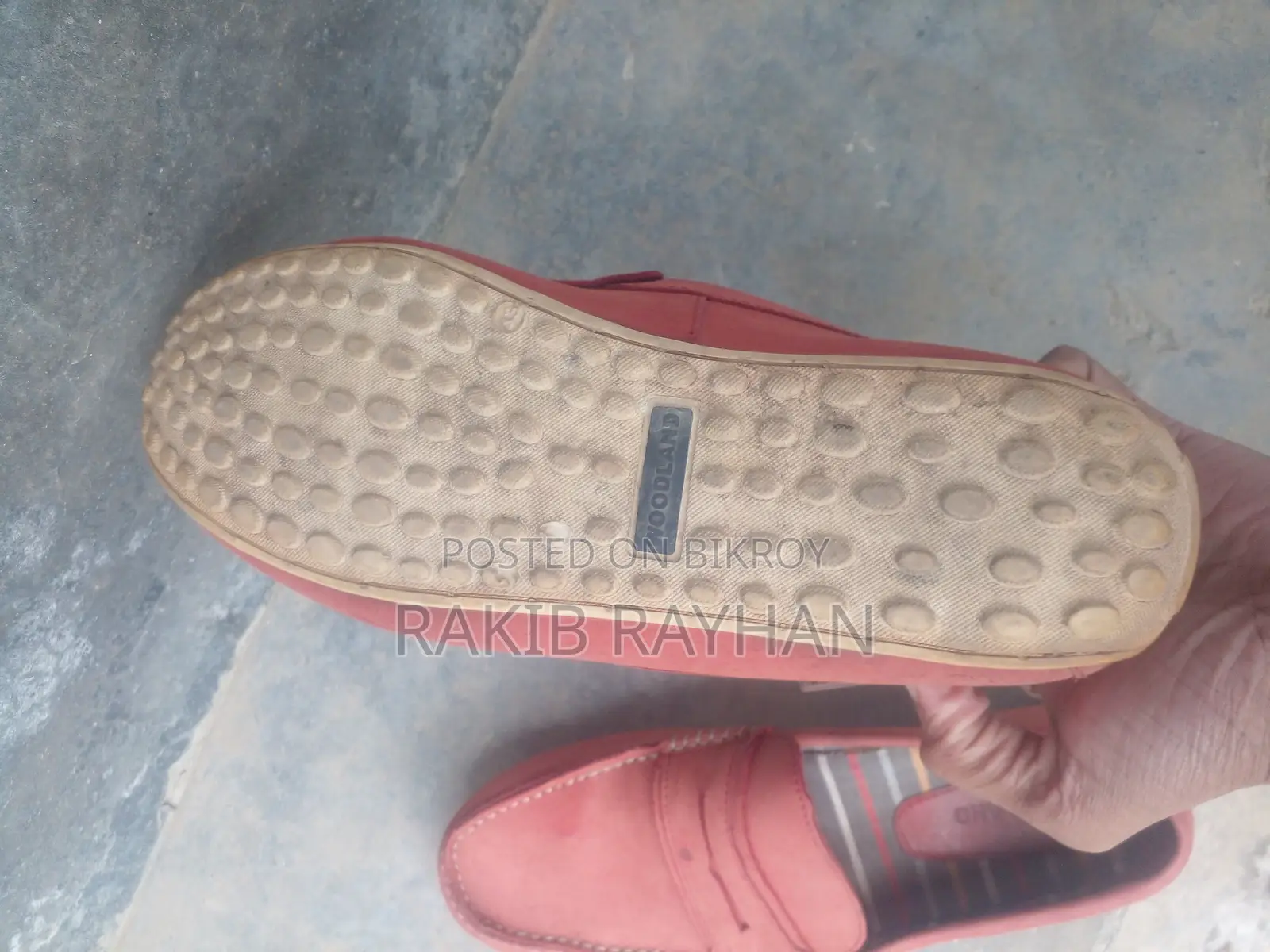 Original Woodland Shoe Maroon Color Loafer Size 42