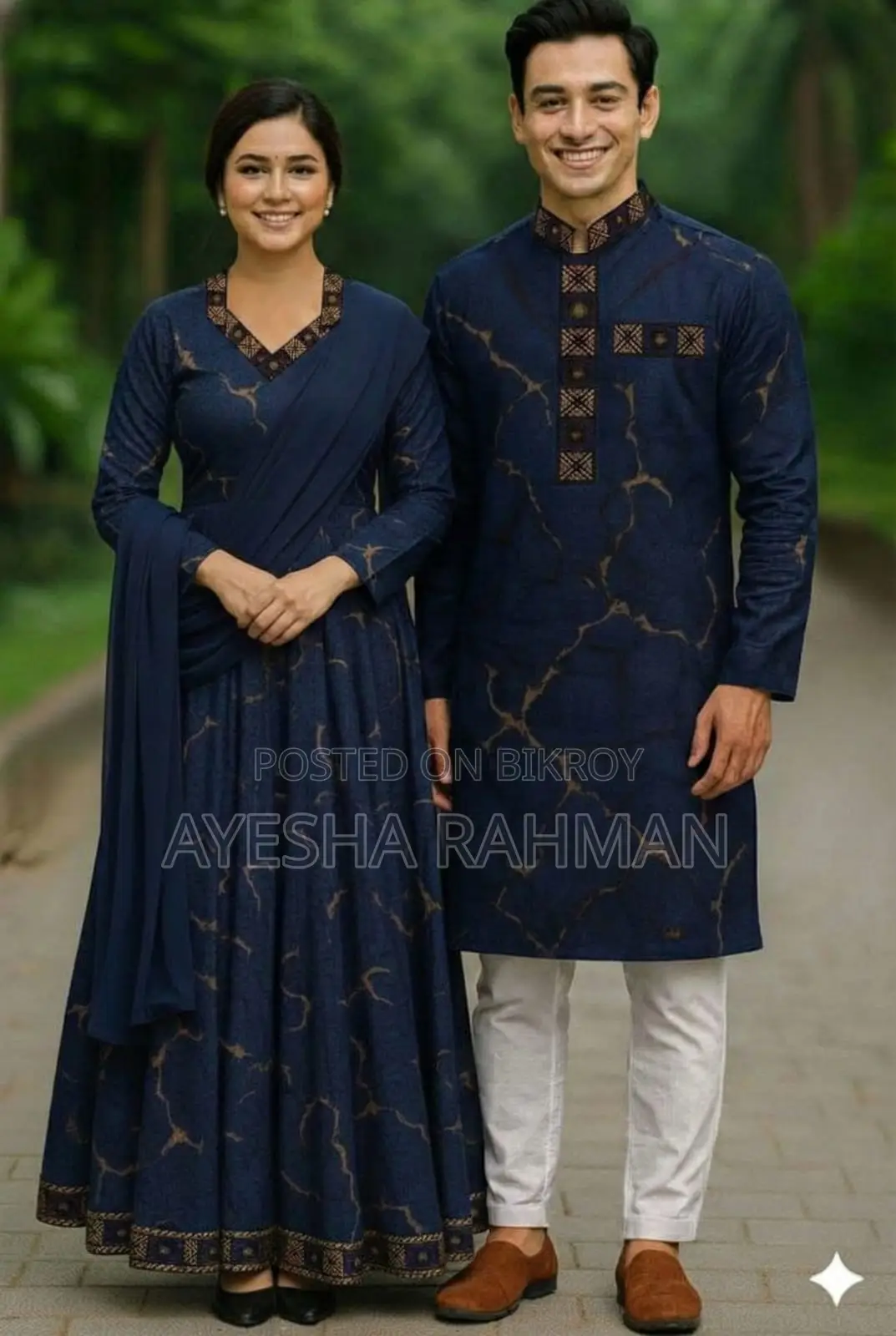 Eid Special Couple Panjabi Three Piece Combo