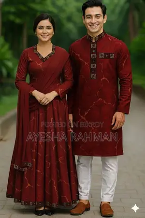 Eid Special Couple Panjabi Three Piece Combo