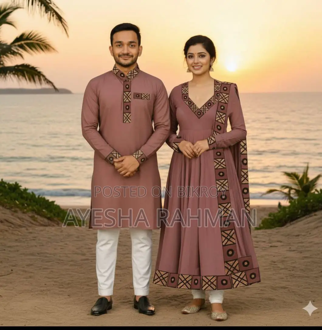 Eid Special Couple Panjabi Three Piece Combo