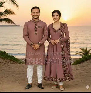 Eid Special Couple Panjabi Three Piece Combo