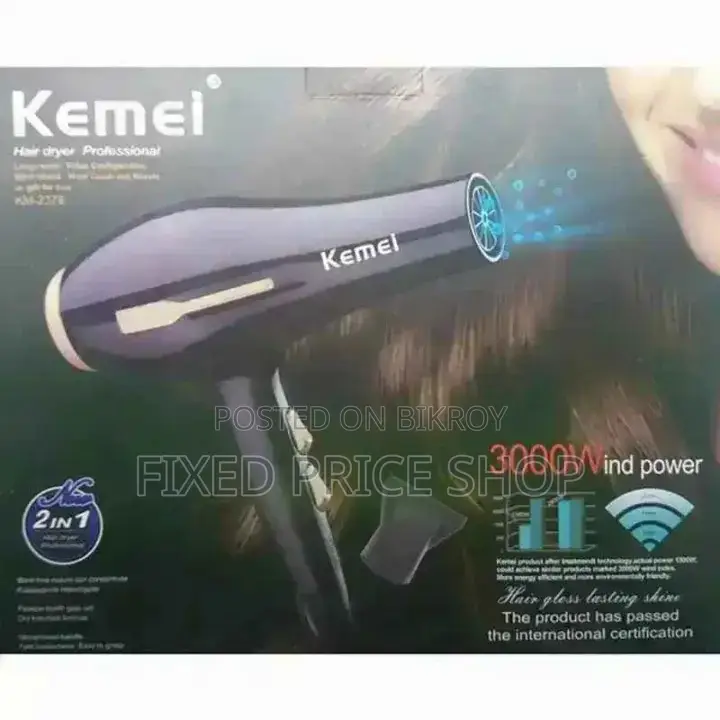 Kemei 2 in 1 Hair Dryer 3000w