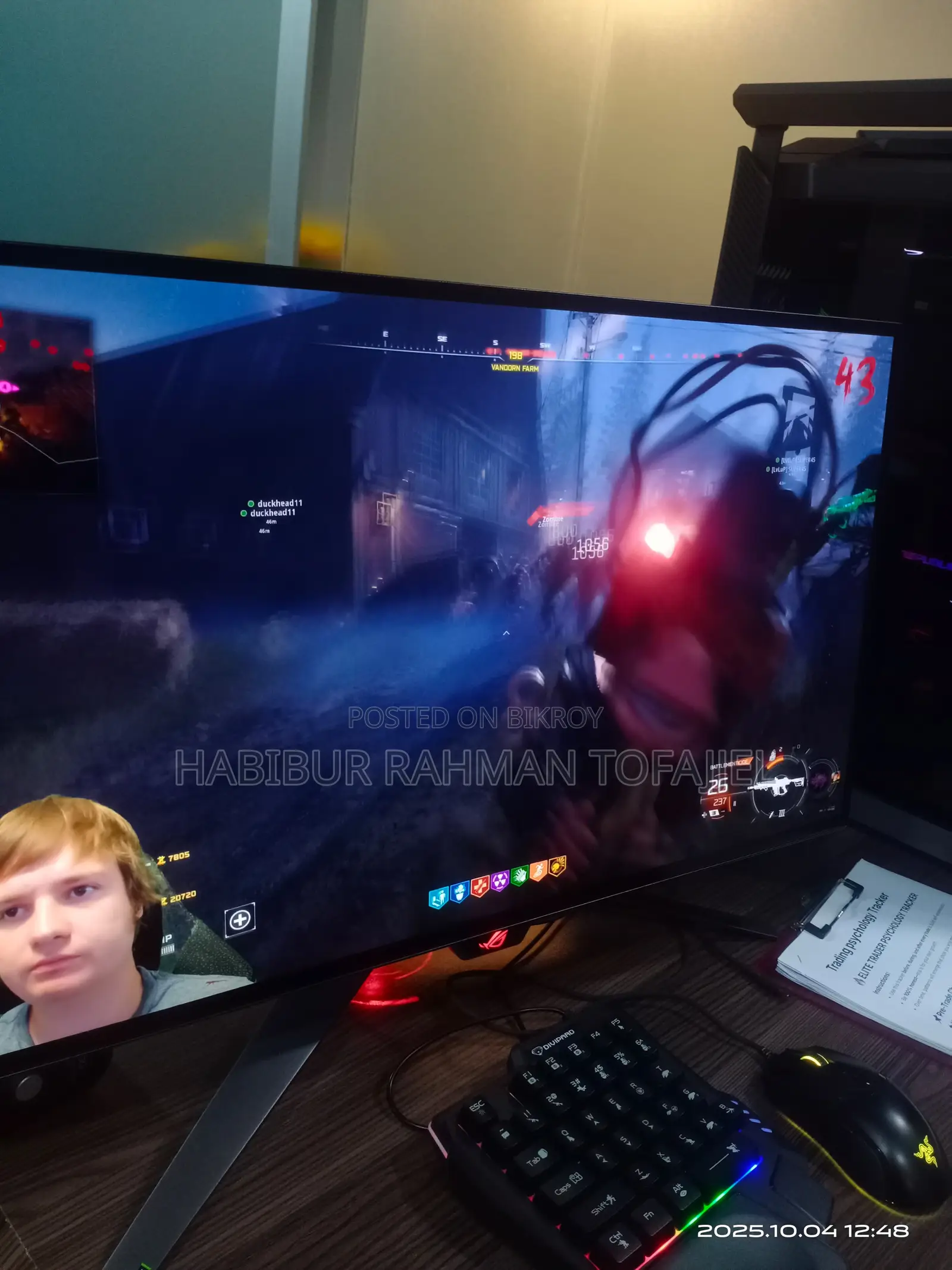 ASUS Rog Swift PG27AQDM 26.5" Oled 240hz Gaming Monitor