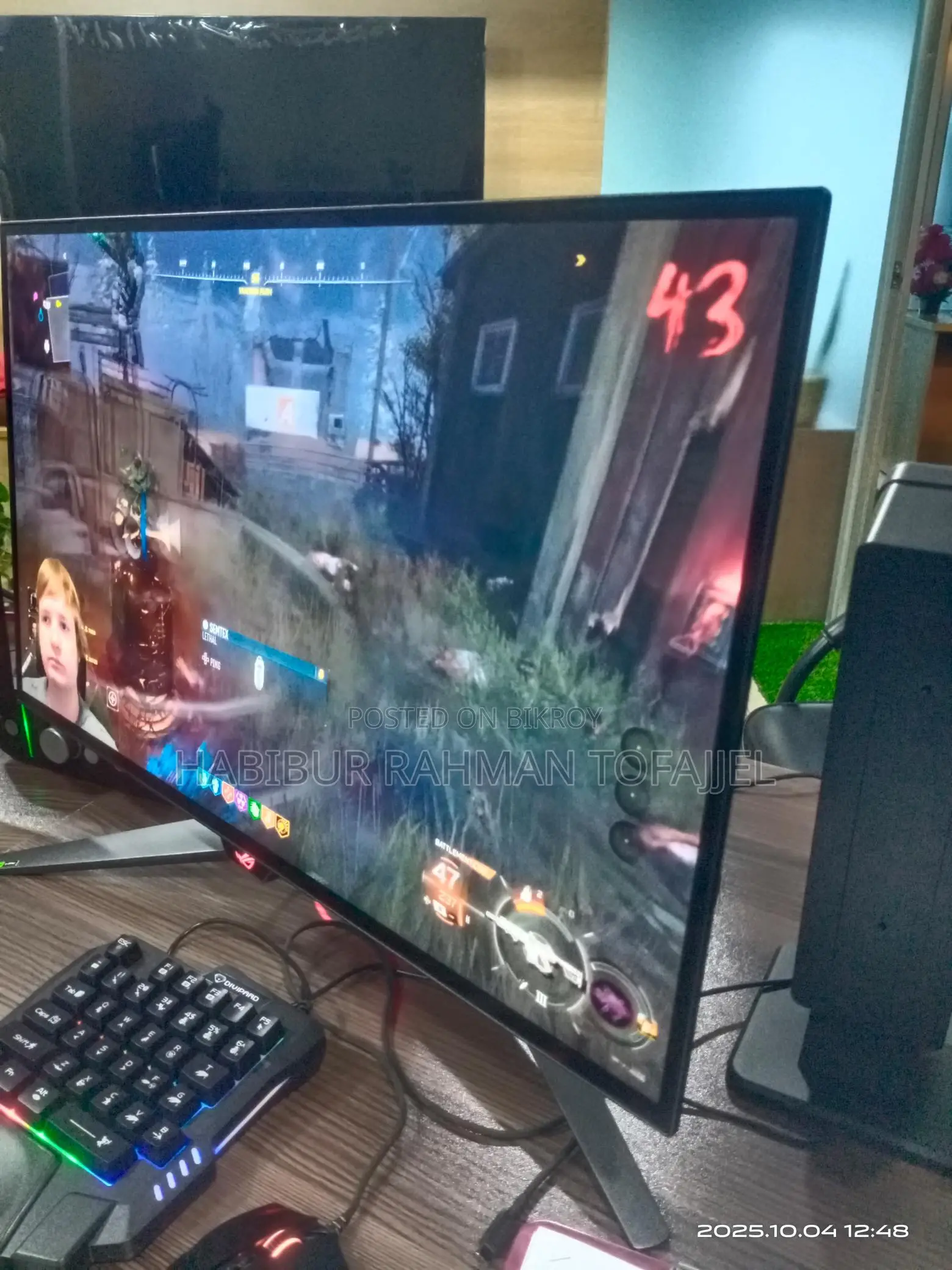 ASUS Rog Swift PG27AQDM 26.5" Oled 240hz Gaming Monitor