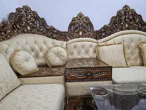 প্রিমিয়াম সেগুন কাঠের সোফা সেট ও টি টেবিল