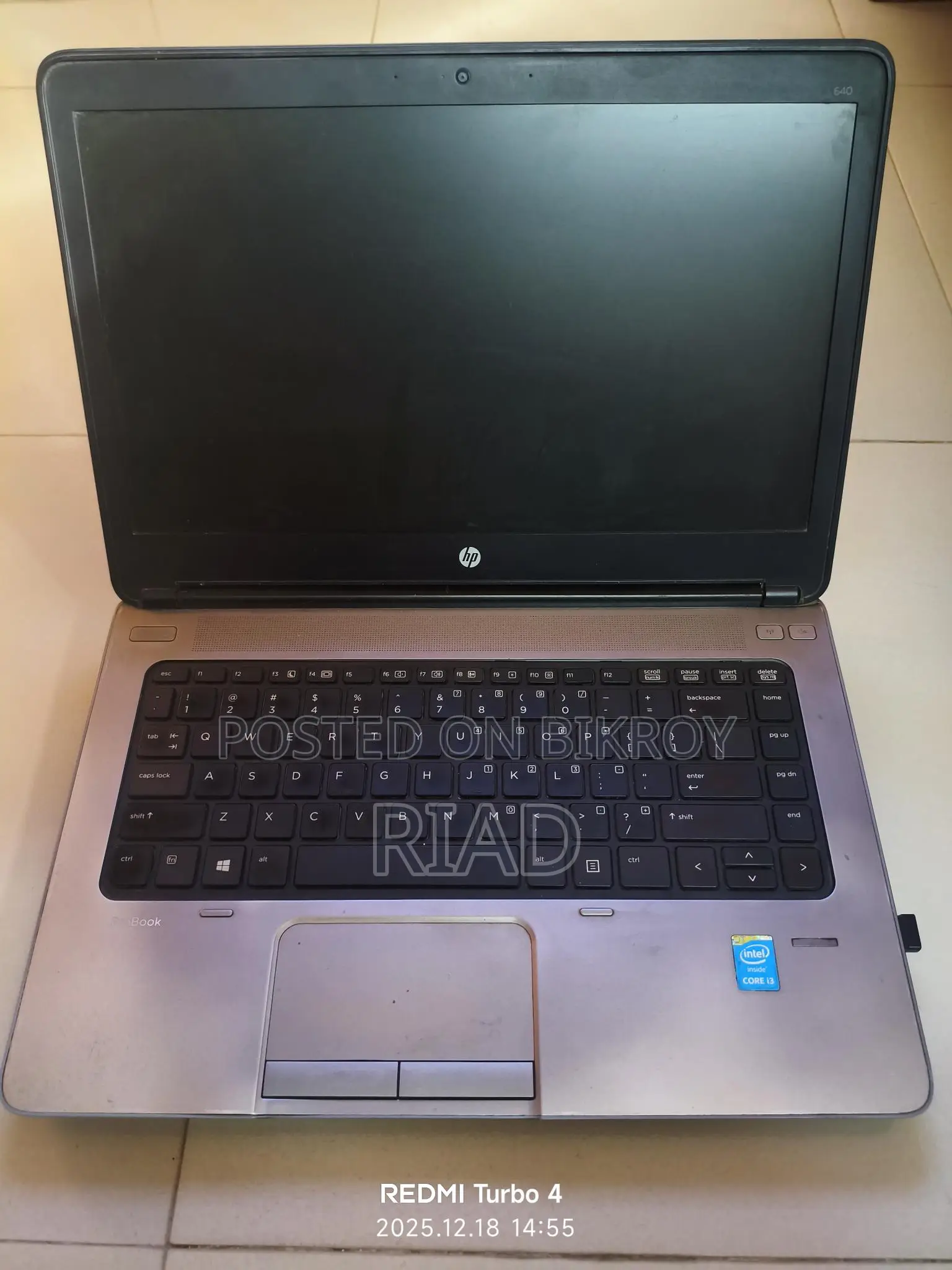 Laptop HP ProBook 640 G1 4GB Intel Core I3 HDD 500GB