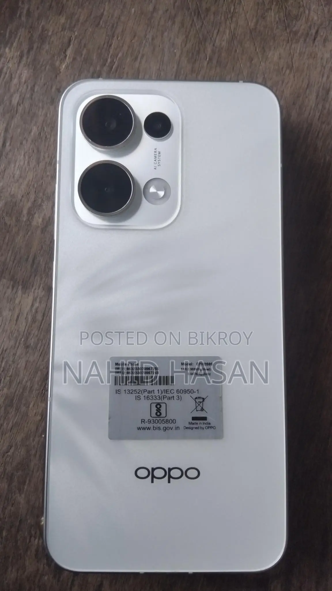 Oppo Reno13 5G 256 GB Silver