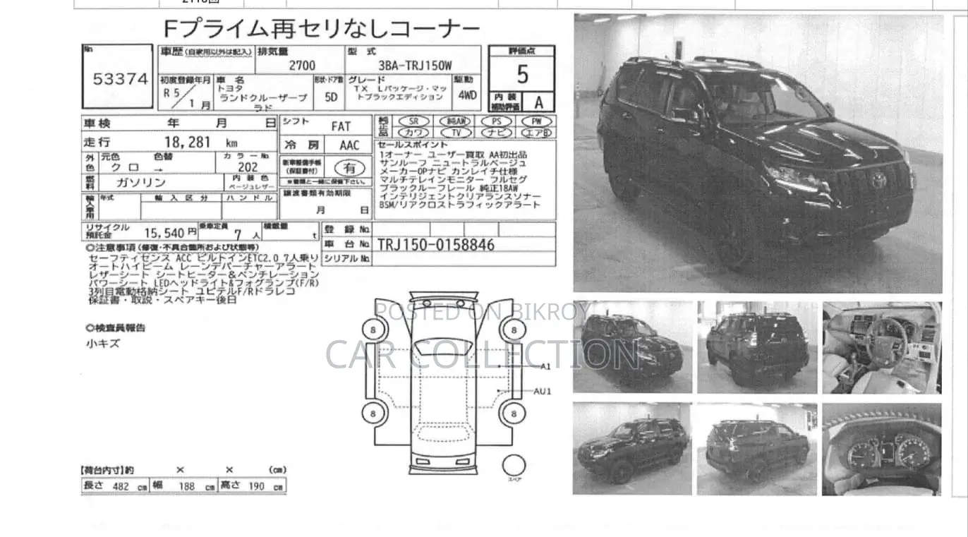 Toyota Prado TX-L BLACK(5)P 2023