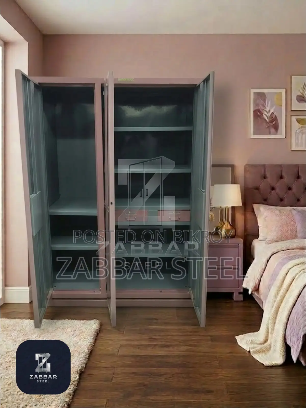Three Door Steel Almirah!