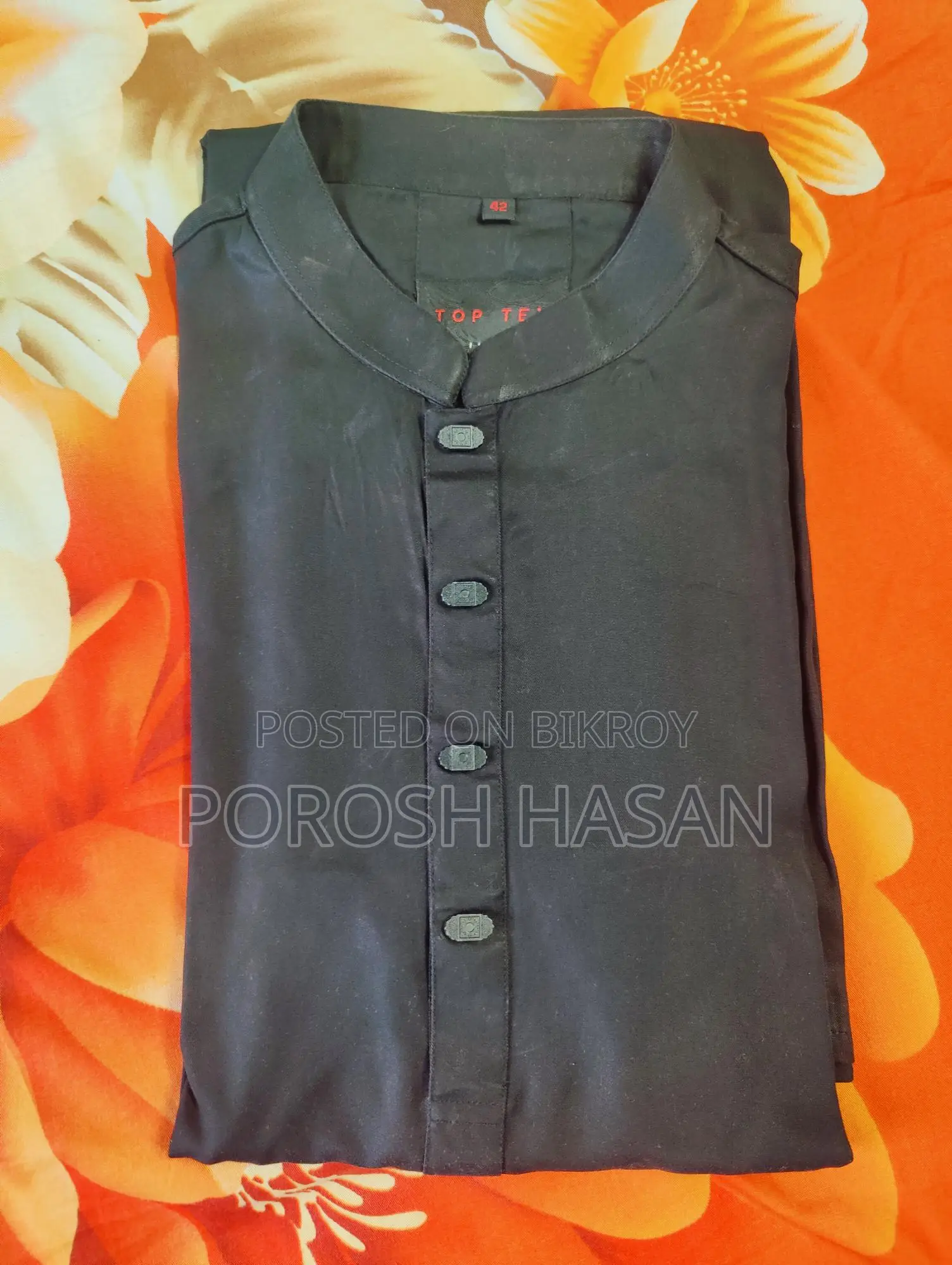 Premium Black Punjabi Top Ten