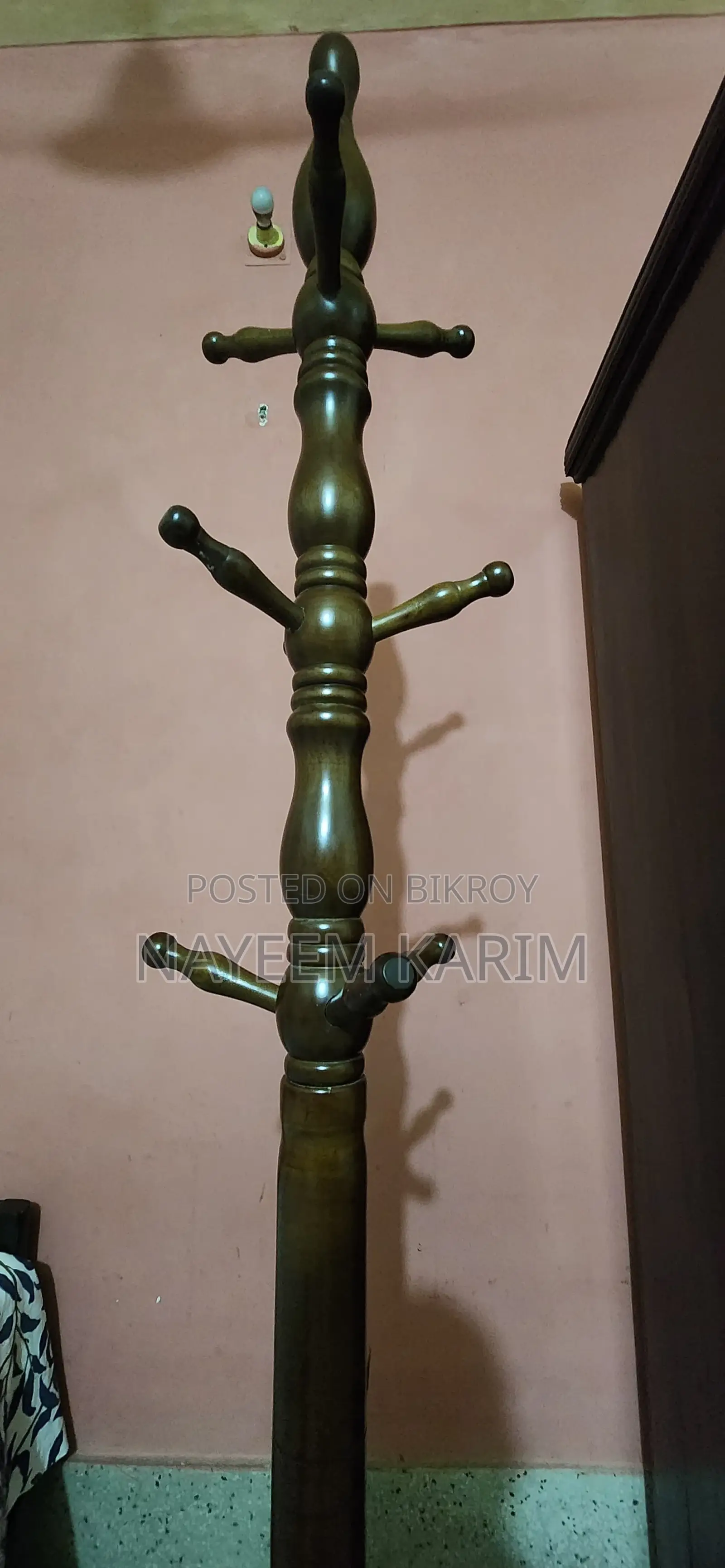 Portable Wooden Hanger Stand