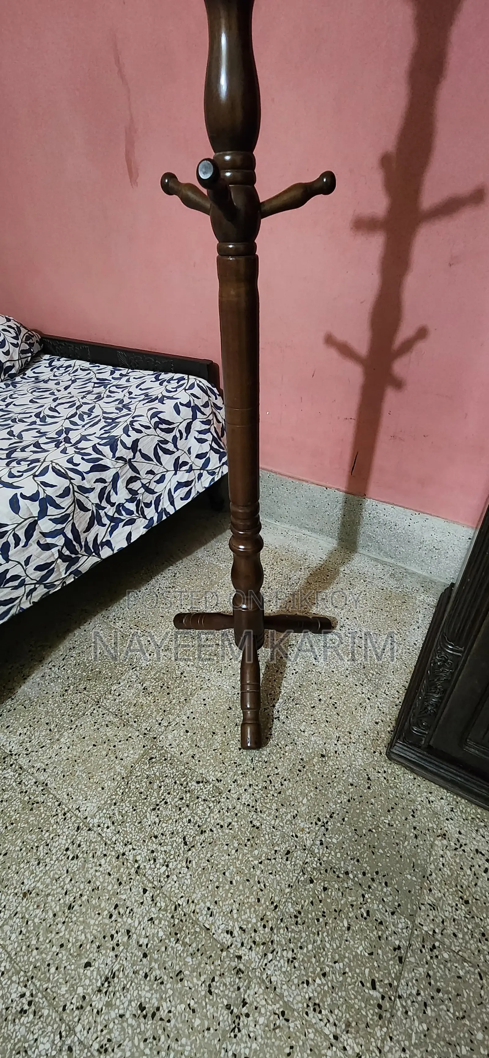 Portable Wooden Hanger Stand