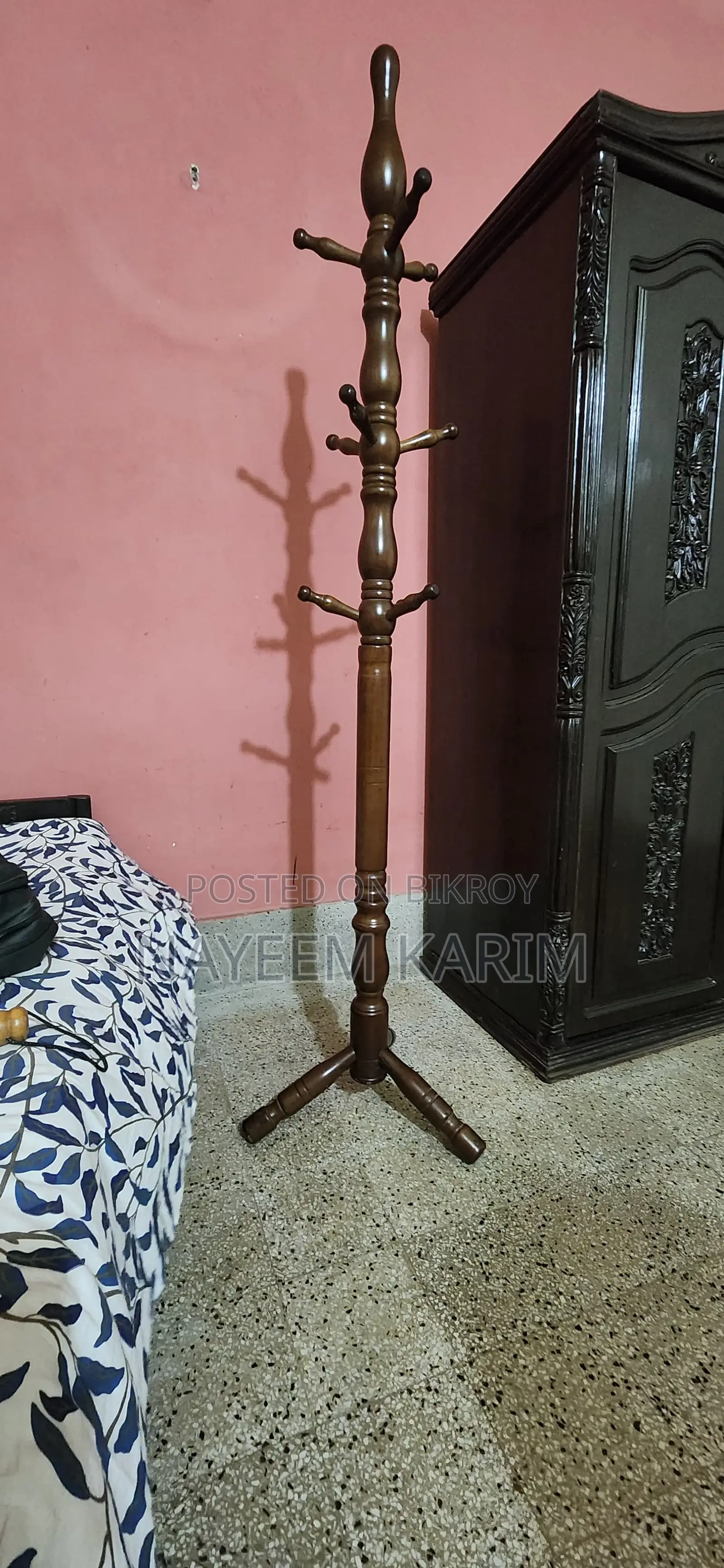 Portable Wooden Hanger Stand