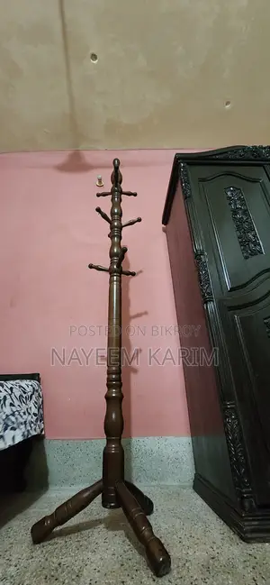 Portable Wooden Hanger Stand