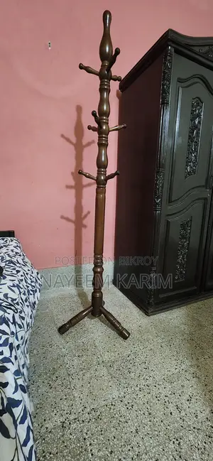 Portable Wooden Hanger Stand
