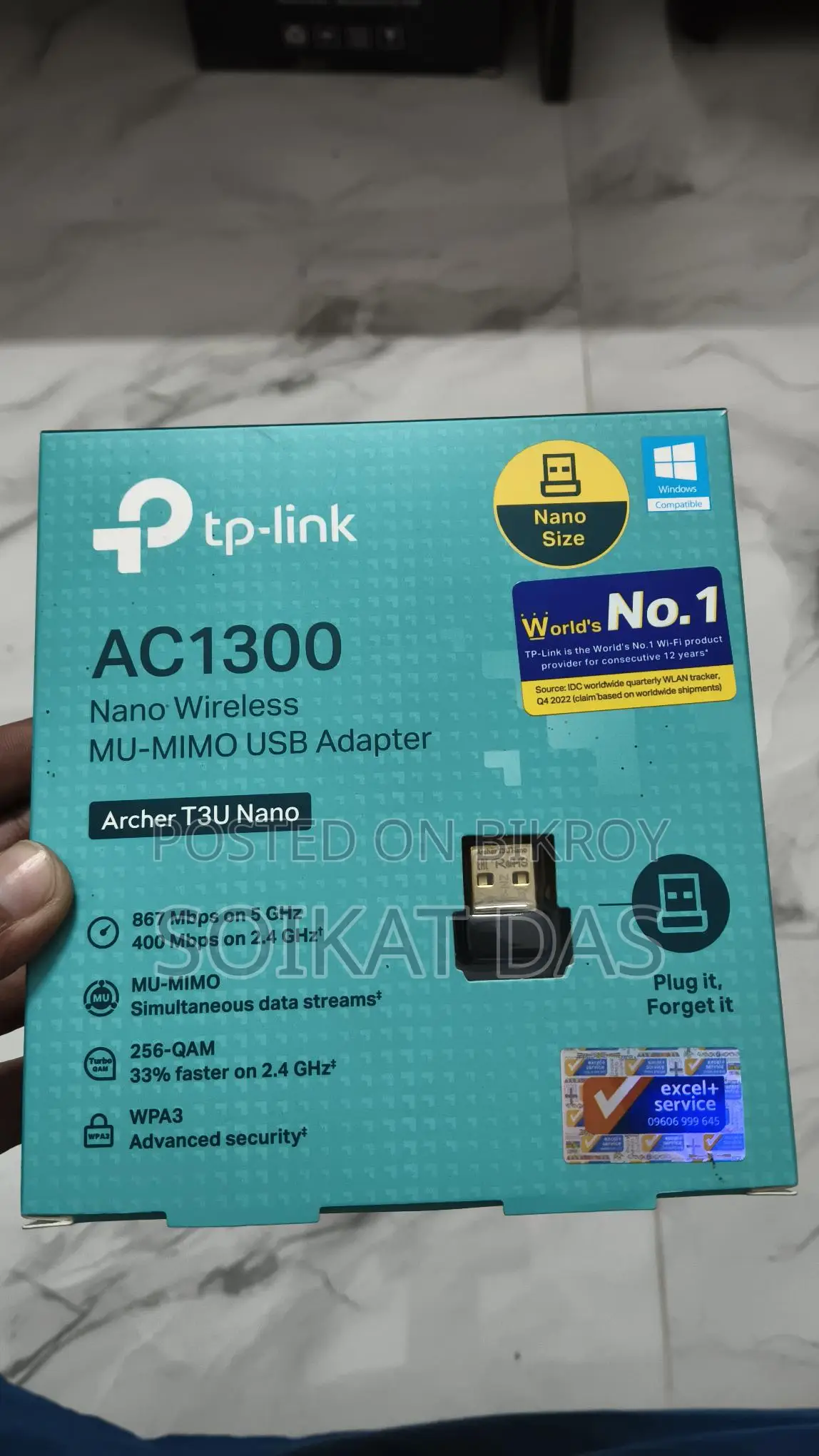 Tp-link Archer T3U Nano AC1300 Dual Band Mu-mimo USB WIFI Adapter