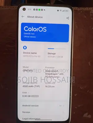OPPO F21 Pro 8GB + 128GB (Used)