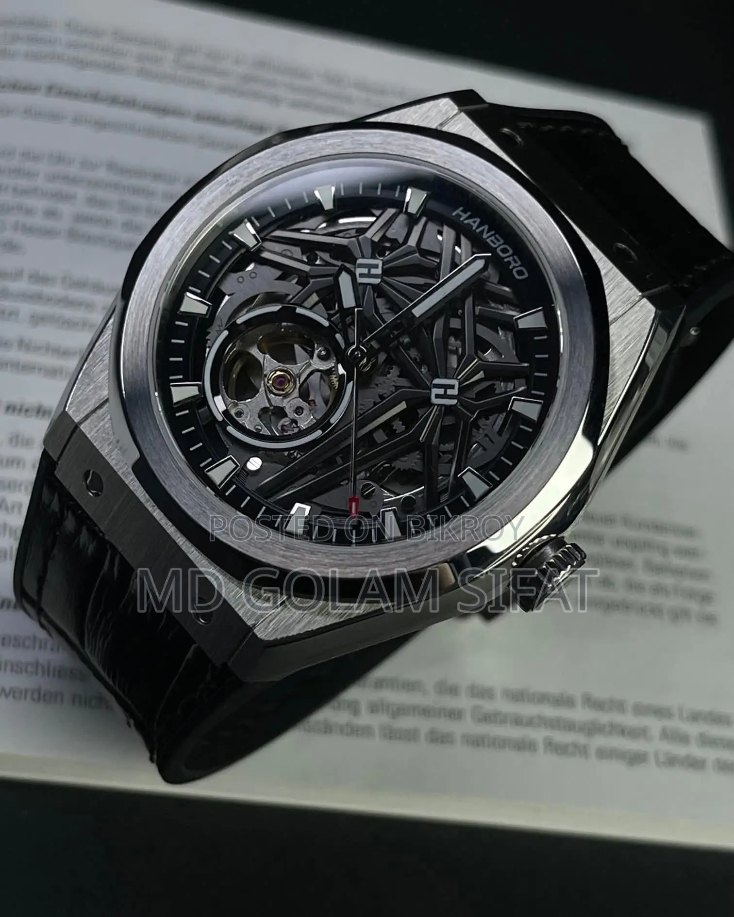 Hanboro Watch Authentic Official Box Men