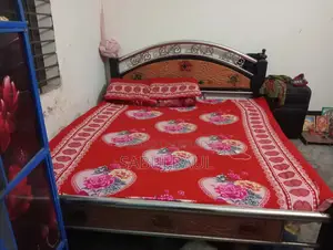 Steel Bed and Meat Safe (Can be used as a wardrobe)