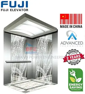 Fuji VVVF Traction Elevator: 6 Person, 8 Stops, High-Performance