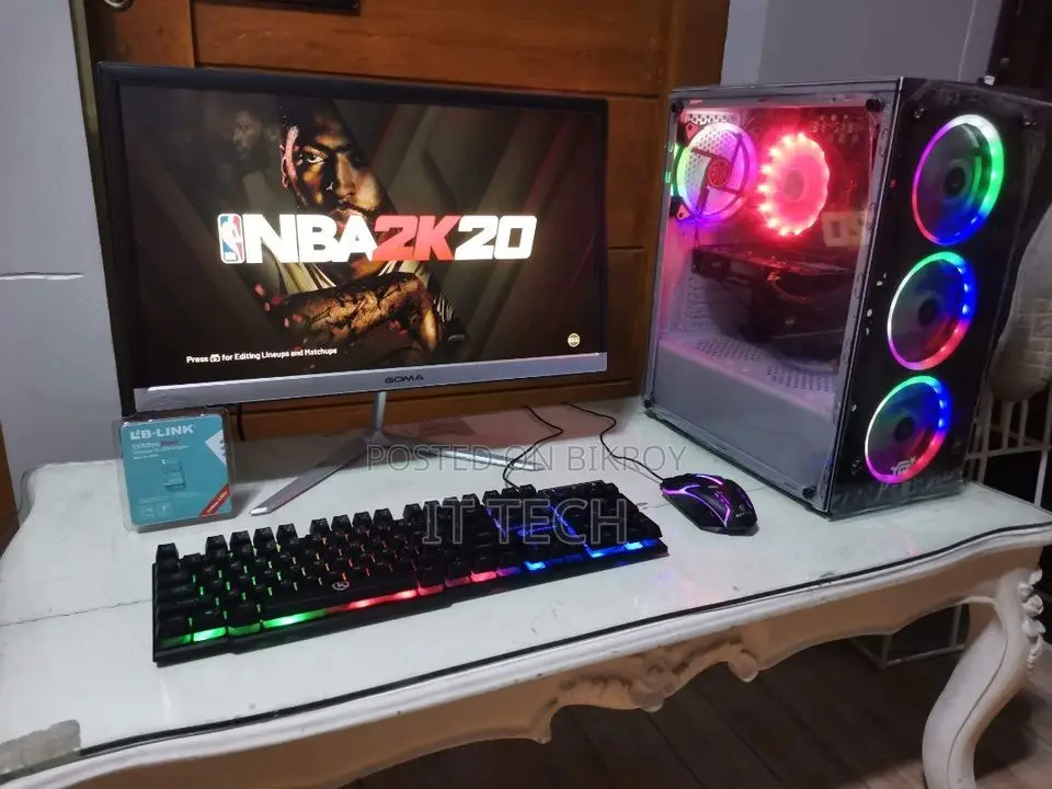 4th Gen Core i3 H-81 MB, 8GB RAM, 1TB/128GB SSD, 4GB GRPX & IPS 20" LED