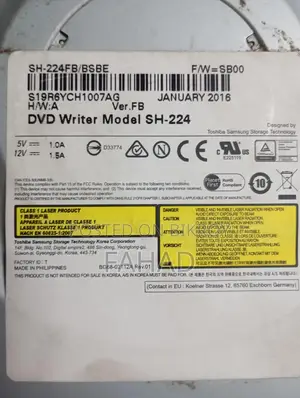 SAMSUNG DVD Writer Model SH-224