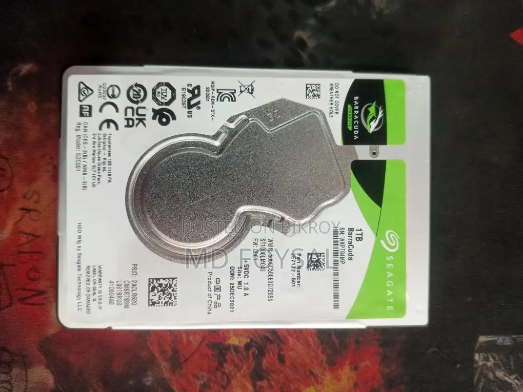 Brand New Seagate Barracuda 1tb Hdd For Laptop