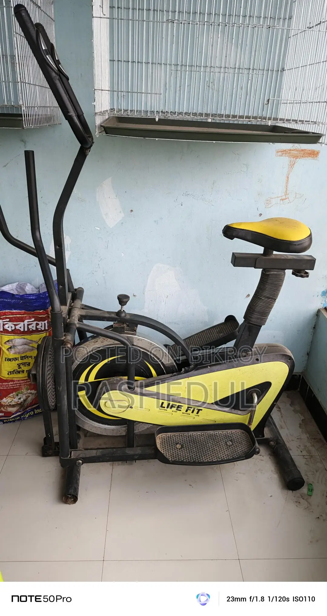 Orbitrac Exercise Cycle - Black & Yellow