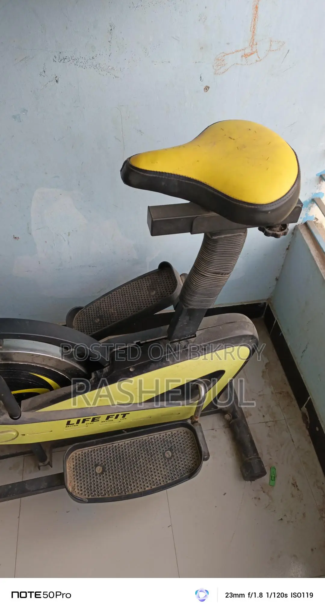 Orbitrac Exercise Cycle - Black & Yellow
