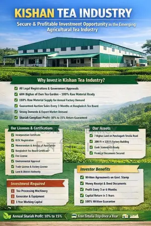 Ready Industrial Investment in Tea Industry
