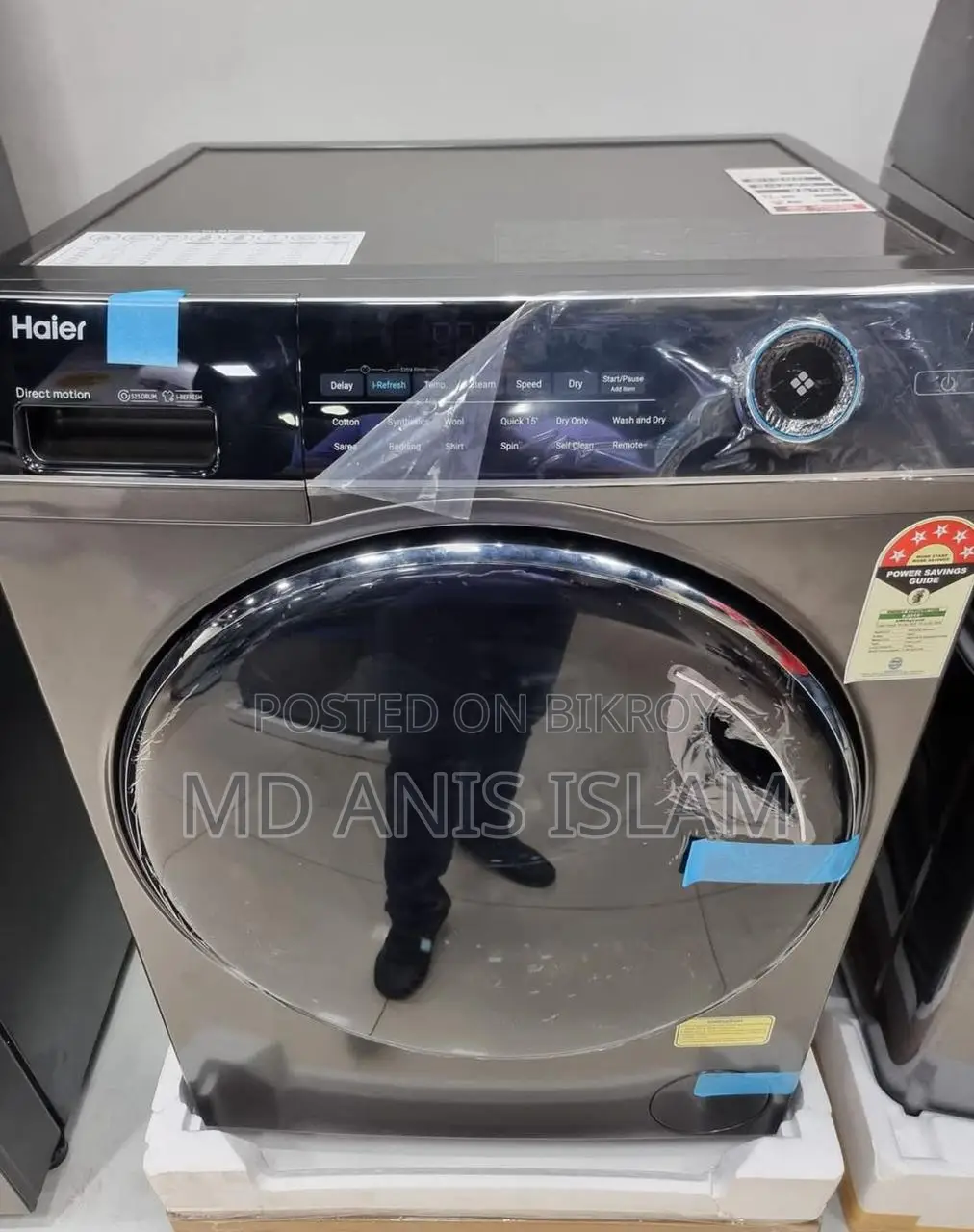 Haier 8Kg Inverter Technology Front Loading Washing Machine