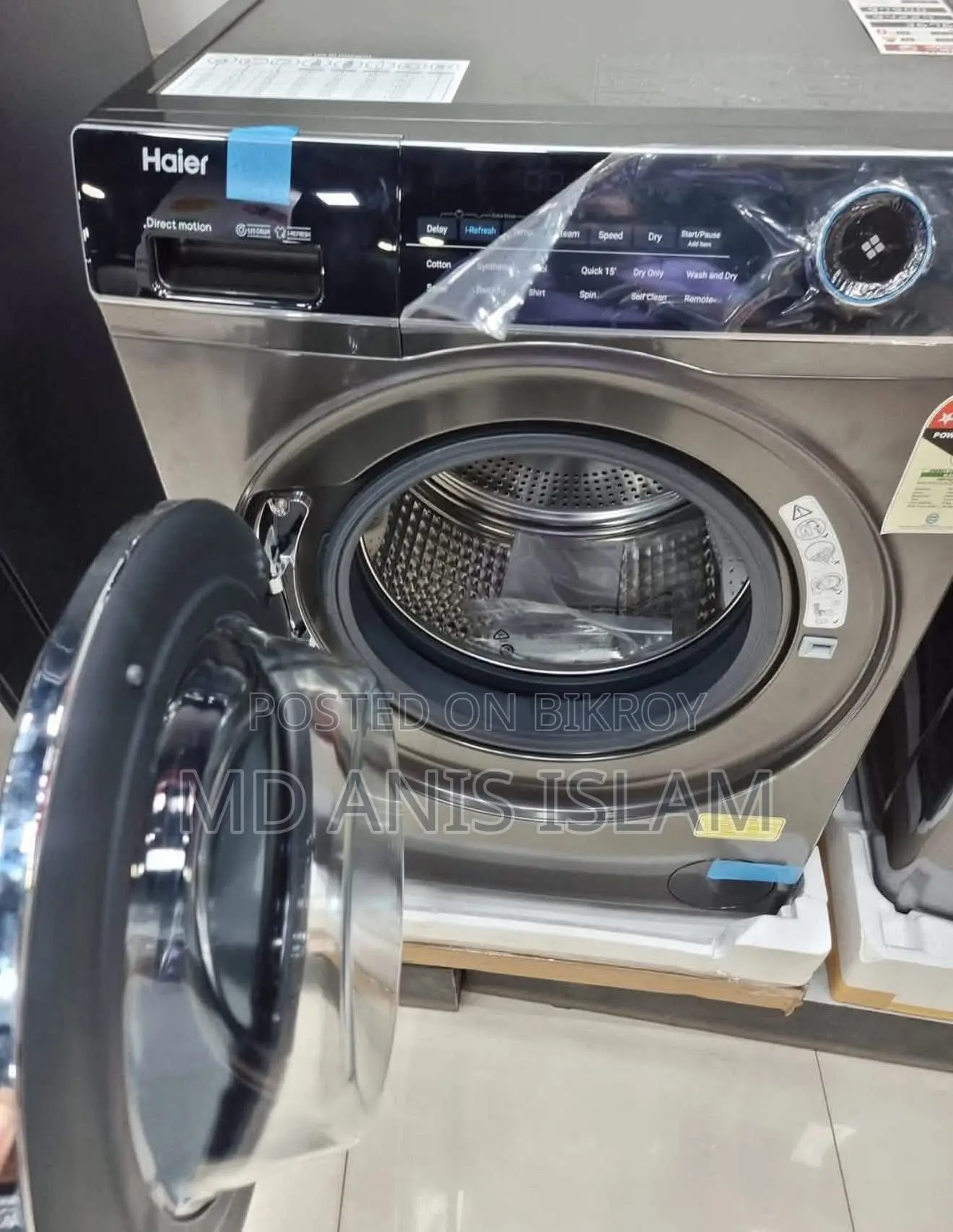 Haier 8Kg Inverter Technology Front Loading Washing Machine